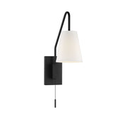 Owen 1-Light Sconce in Matte Black