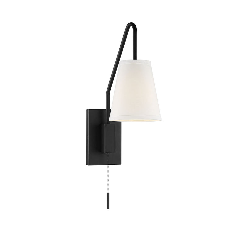Owen 1-Light Sconce in Matte Black