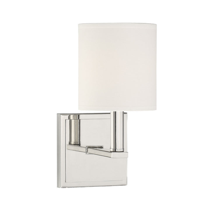 Waverly 1-Light Sconce in Polished Nickel