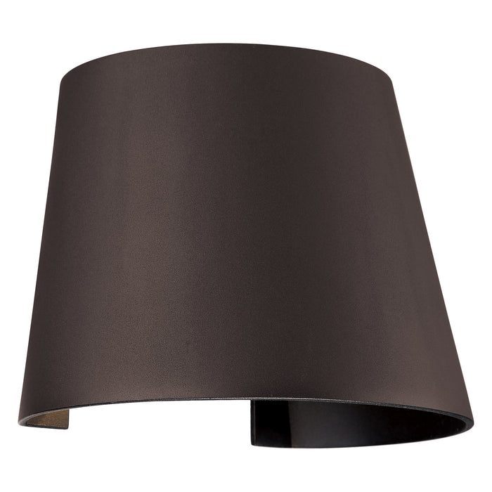 Cone Marine Grade Adjustable Wet Location LED Wallwasher in Bronze Finish