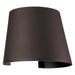 Cone Marine Grade Adjustable Wet Location LED Wallwasher in Bronze Finish