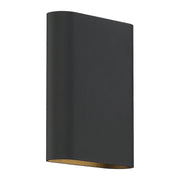 Lux 120-277v Dimmable Bi-Directional LED Wall Sconce in Black Finish