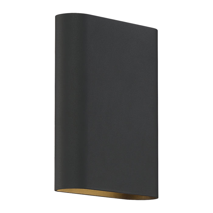 Lux 120-277v Dimmable Bi-Directional LED Wall Sconce in Black Finish