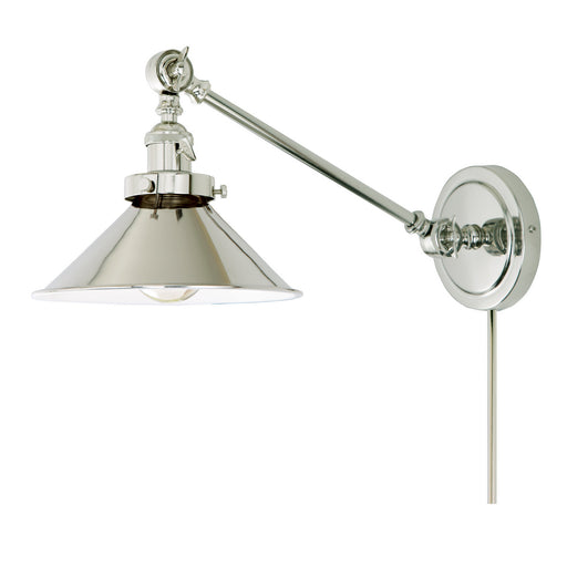 Soho 1-Light Double Swivel M3 Wall Sconce in Polished Nickel