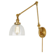 Soho 1-Light Triple Swivel Madison Wall Sconce in Satin Brass