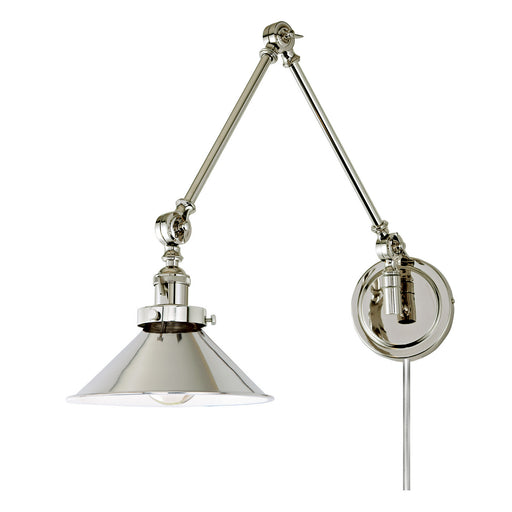 Soho 1-Light Triple Swivel M3 Wall Sconce in Polished Nickel