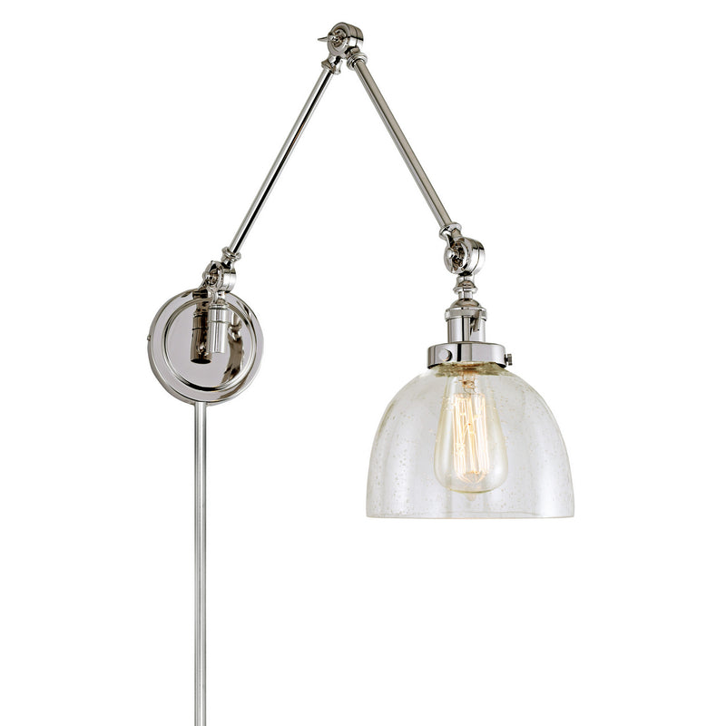 Soho 1-Light Triple Swivel Madison Wall Sconce in Polished Nickel
