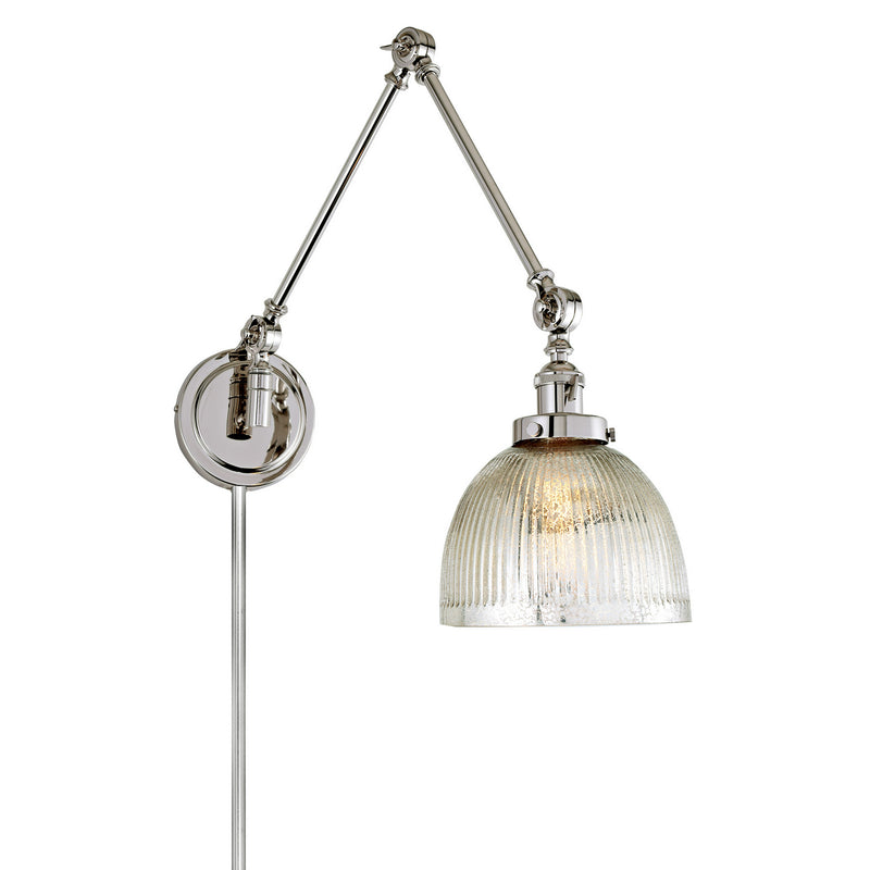 Soho 1-Light Triple Swivel Madison Wall Sconce in Polished Nickel