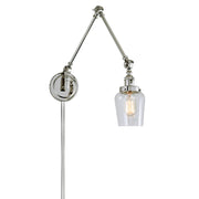 Soho 1-Light Triple Swivel Liberty Wall Sconce in Polished Nickel