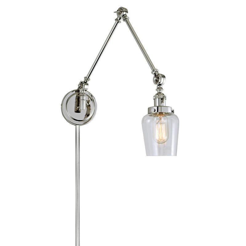 Soho 1-Light Triple Swivel Liberty Wall Sconce in Polished Nickel