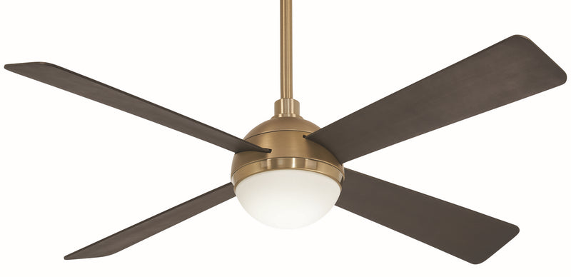 Orb Led 54" Ceiling Fan in Soft Brass
