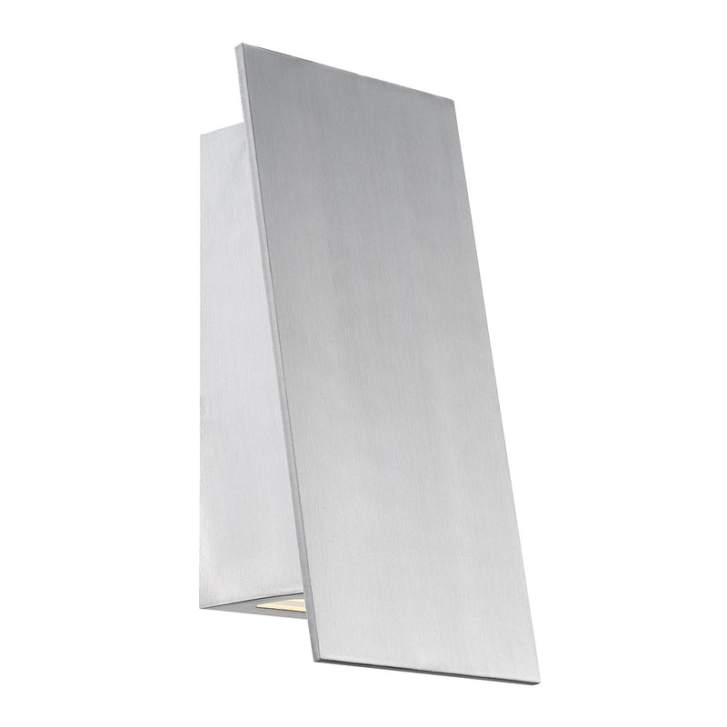 Slant LED Wall Light in Brushed Aluminum - Lamps Expo