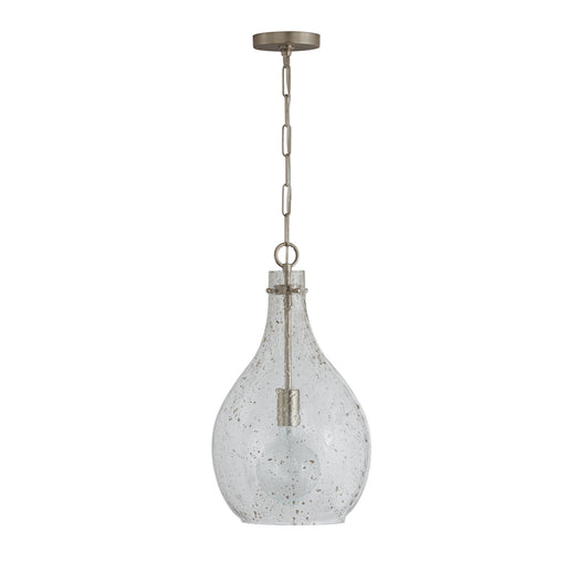 Rabun One Light Pendant in Brushed Nickel