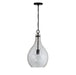 Rabun One Light Pendant in Matte Black
