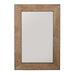 Mirror Mirror in Natural Rough Sawn Wood with Zinc Metal
