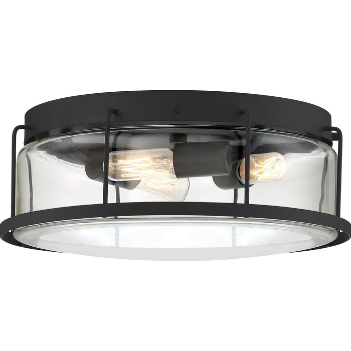 Ludlow 3-Light Flush Mount in Earth Black
