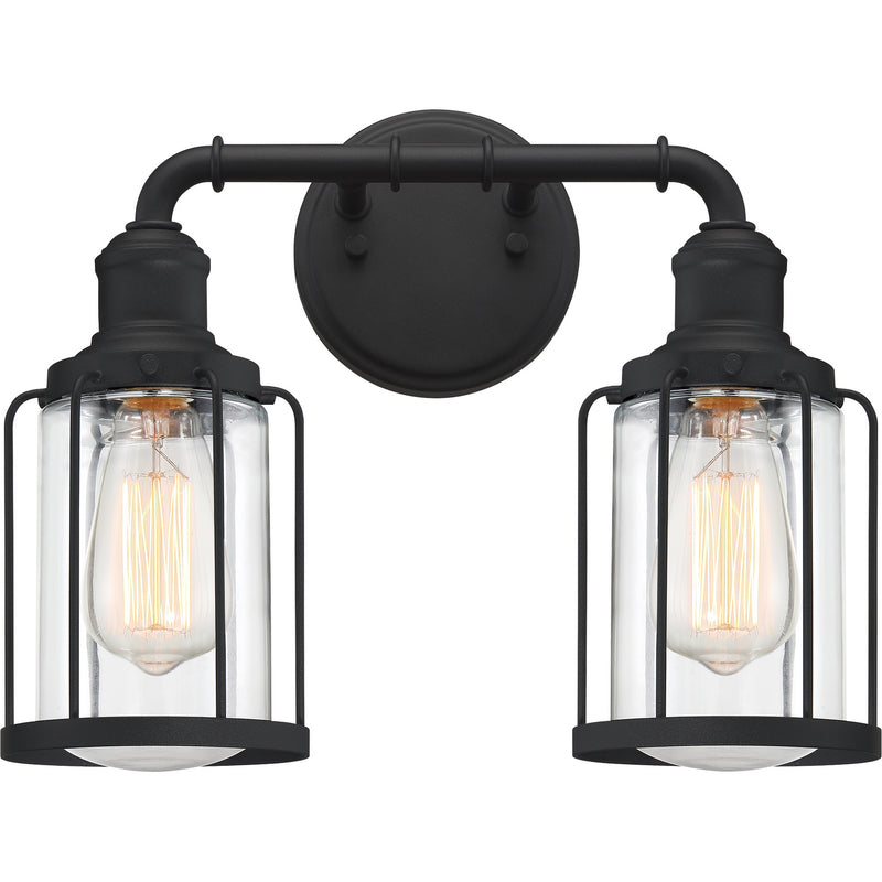 Ludlow 2-Light Bath Vanity in Earth Black