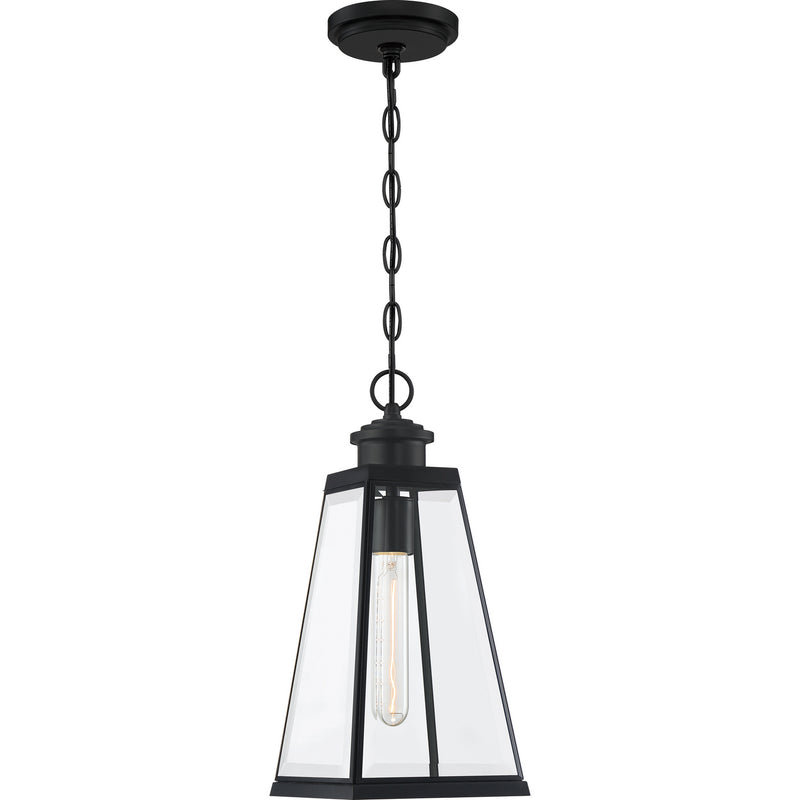 Paxton 1-Light Outdoor Lantern in Matte Black