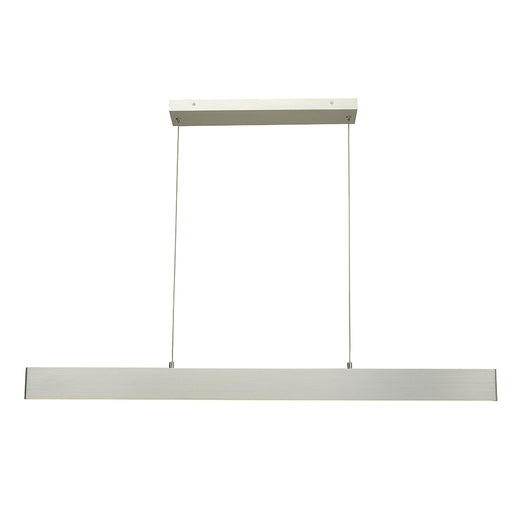 Slim 32" Cable Suspended LED Pendant in Brushed Aluminum - Lamps Expo