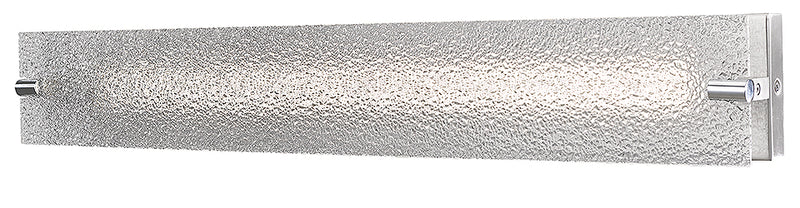 Blaze Flat Panel Water Glass LED Vanity Light in Brushed Nickel - Lamps Expo