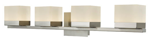 Cubic 4-Light Vanity Light in Brushed Nickel - Lamps Expo