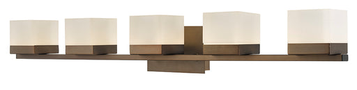 Cubic 5-Light Vanity Light in Bronze - Lamps Expo