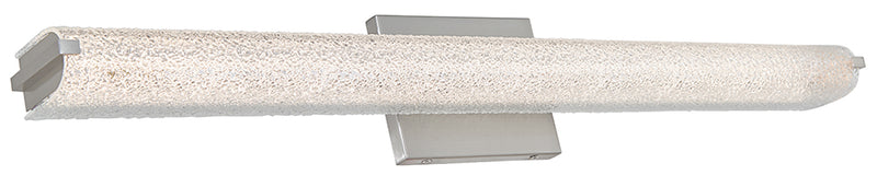 Eco Oval Water Glass LED Vanity Light in Brushed Nickel - Lamps Expo
