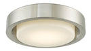 Eclipse 16" Opal Glass Recessed in Brushed Nickel - Lamps Expo