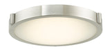 Halo 13" Low Profile Frosted Glass Flush-Mount in Brushed Nickel - Lamps Expo