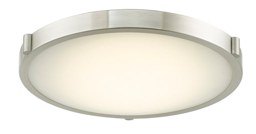 Halo 17" Low Profile Frosted Glass Flush-Mount in Brushed Nickel - Lamps Expo