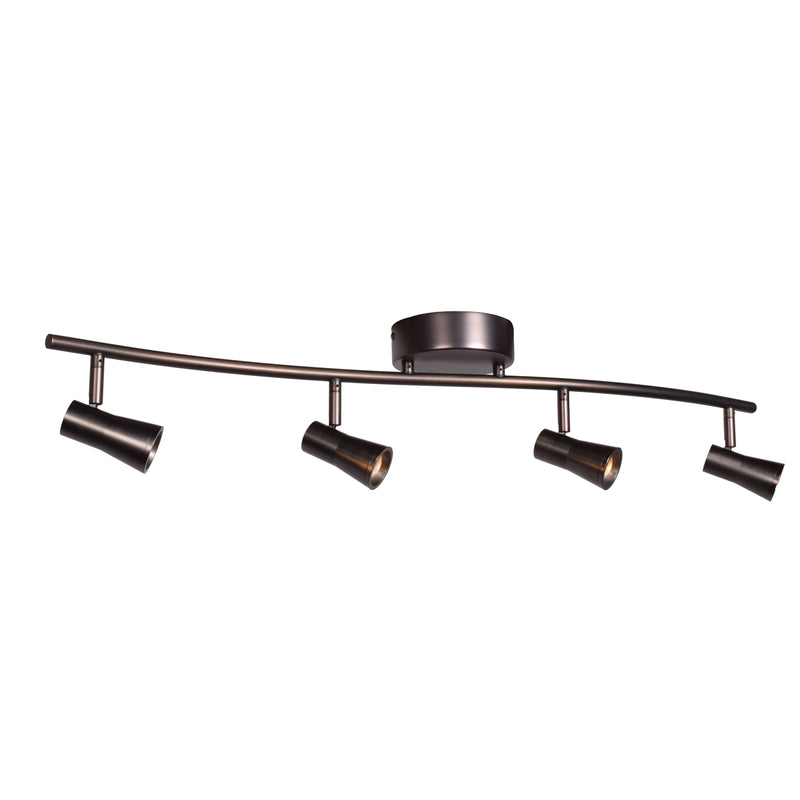 Sleek 4-Light Dimmable LED Spotlight Semi-Flush - Lamps Expo
