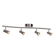 Sleek 4-Light Dimmable LED Spotlight Semi-Flush - Lamps Expo