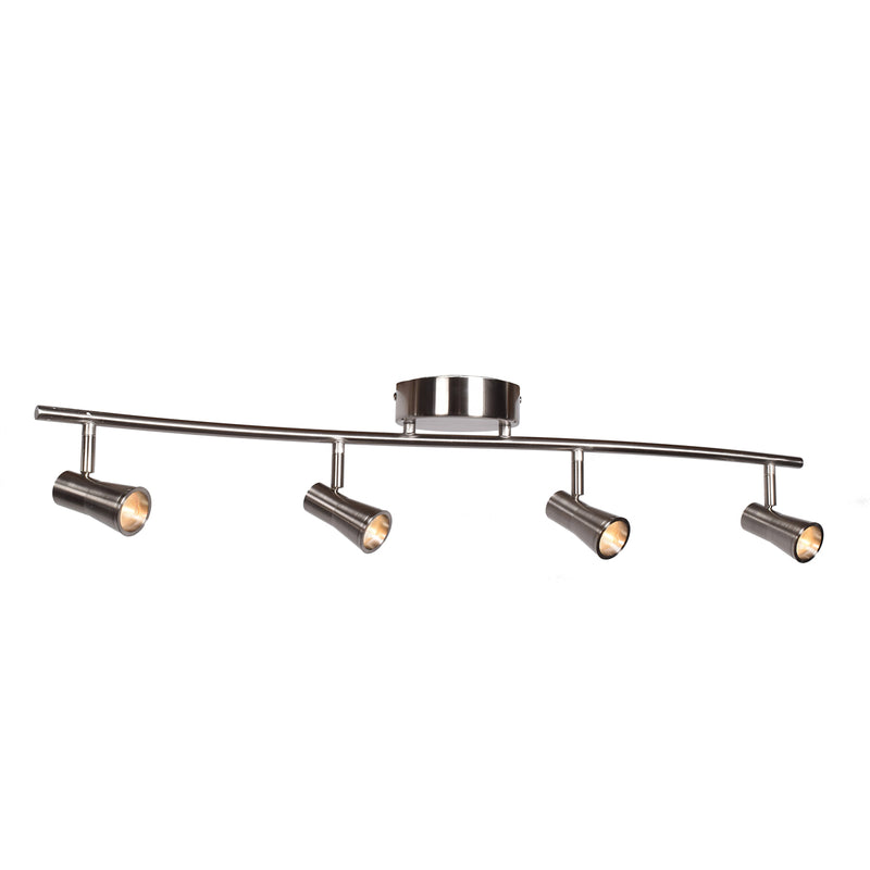 Sleek 4-Light Dimmable LED Spotlight Semi-Flush - Lamps Expo