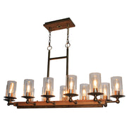 Legno Rustico 12-Light Island Light - Lamps Expo