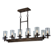 Legno Rustico 12-Light Island Light - Lamps Expo