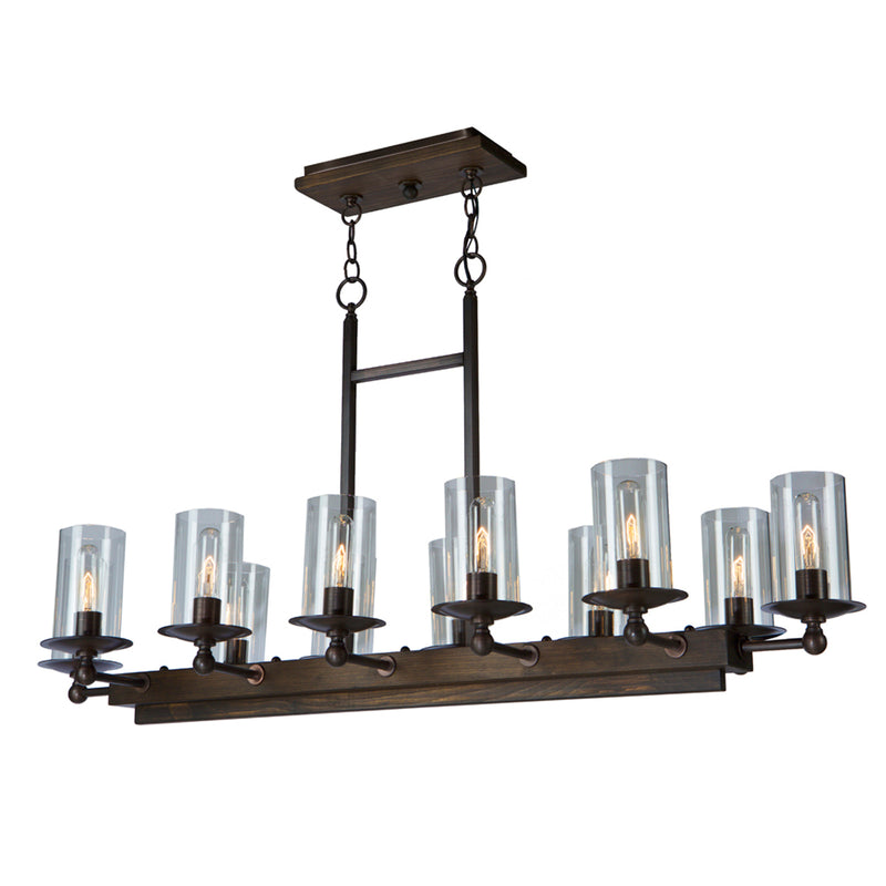 Legno Rustico 12-Light Island Light - Lamps Expo