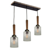 Legno Rustico 3-Light Island Light - Lamps Expo