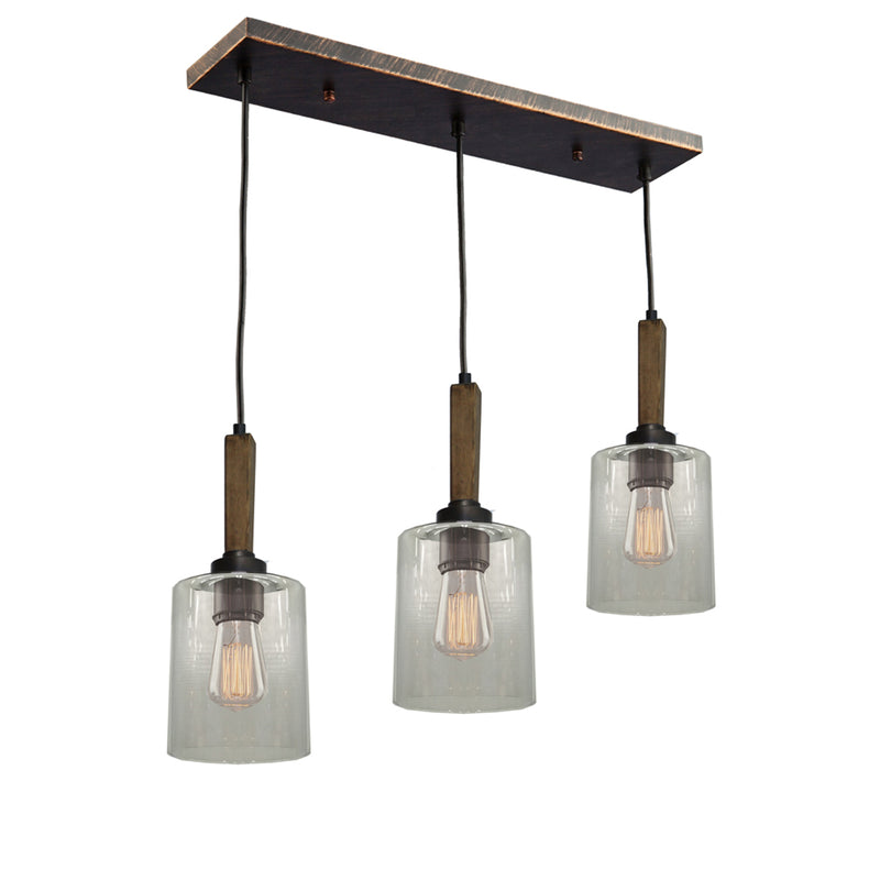 Legno Rustico 3-Light Island Light - Lamps Expo