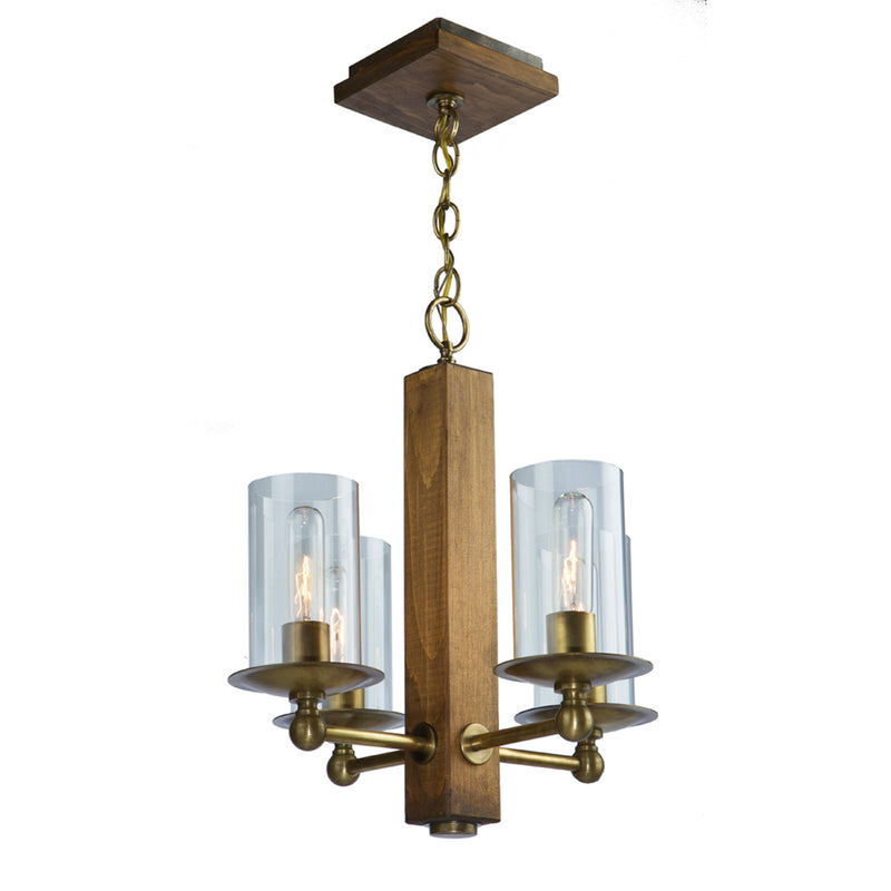Legno Rustico 4-Light Chandelier - Lamps Expo
