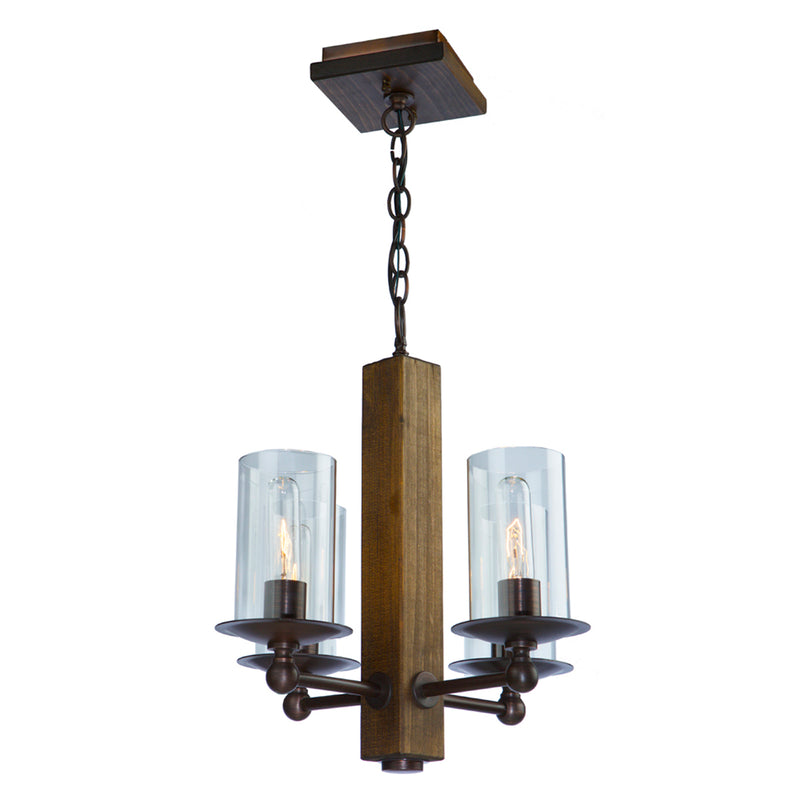 Legno Rustico 4-Light Chandelier - Lamps Expo