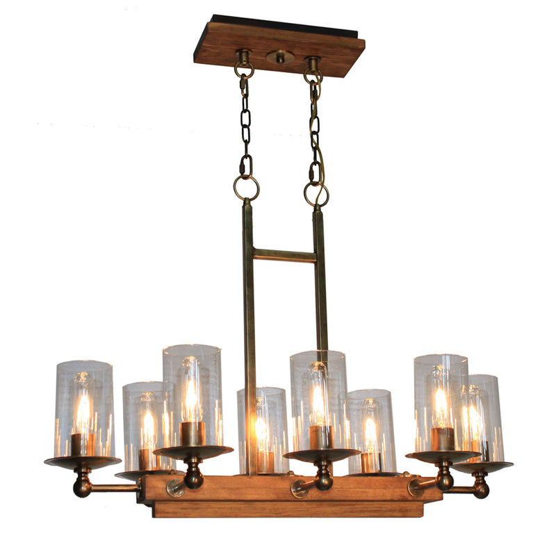 Legno Rustico 8-Light Island Light - Lamps Expo