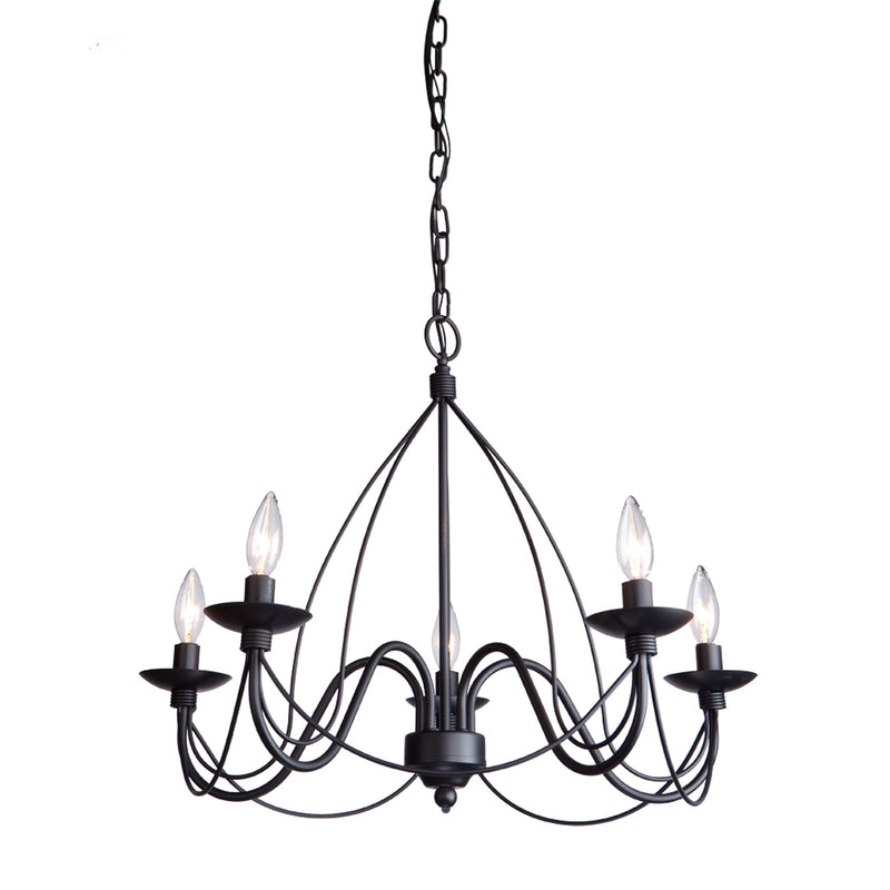 Wrought Iron Chandelier - Lamps Expo