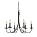 Wrought Iron Chandelier - Lamps Expo