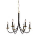 Wrought Iron Chandelier - Lamps Expo