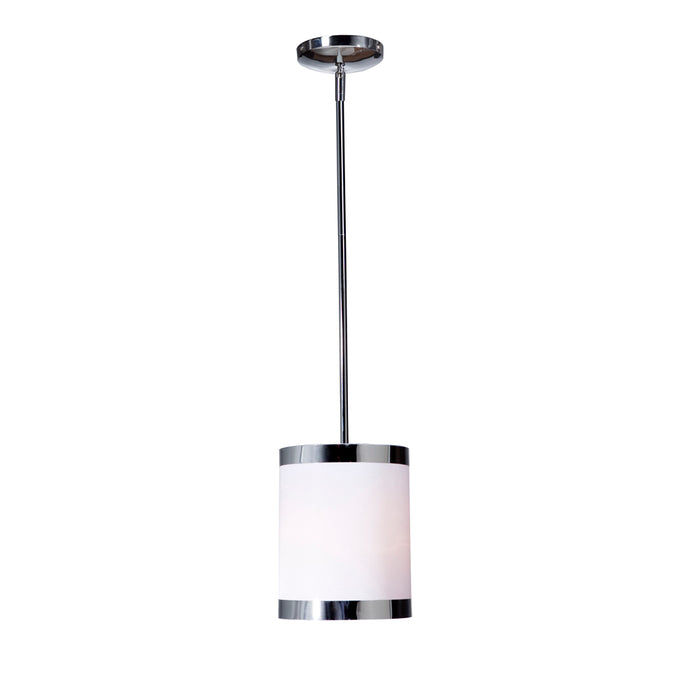 Madison Pendant  in White with Shimmering Hard Back Shade