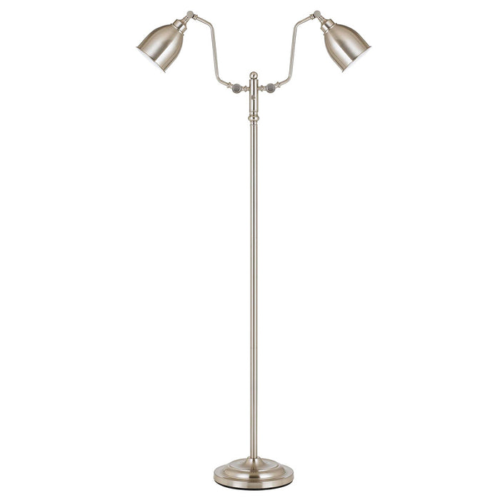 Uni-Pack 2-Light Floor Lamp in Brushed Steel - Lamps Expo