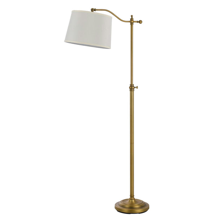 Wilmington 1-Light Floor Lamp in Antique Brass - Lamps Expo