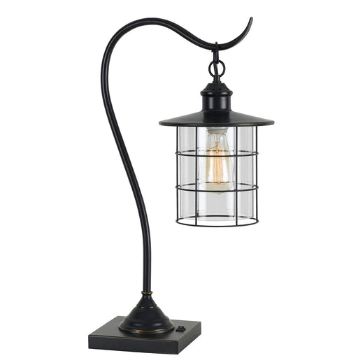 60W Silverton Desk Lamp (Edison Bulb Included) in Dark Bronze - Lamps Expo