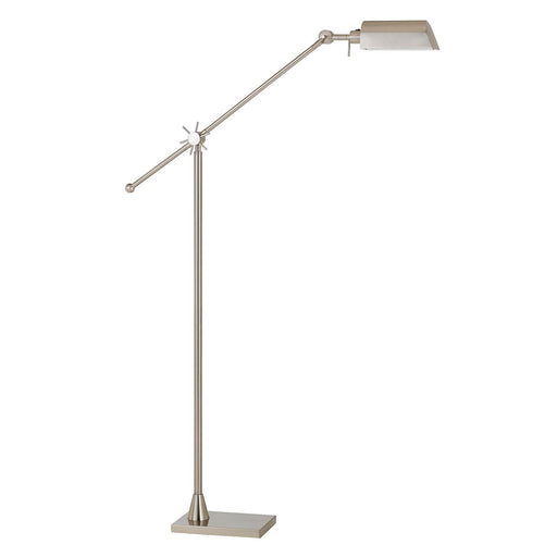 LED Floor Lamp in Brushed Steel - Lamps Expo