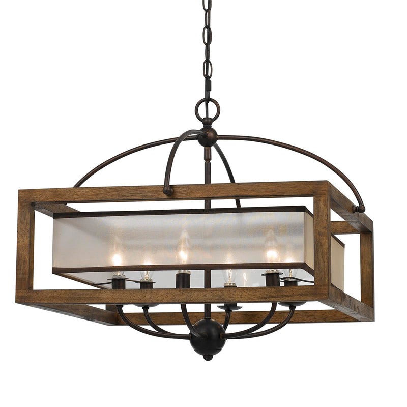 Uni-Pack 6-Light Chandelier in Dark Bronze - Lamps Expo